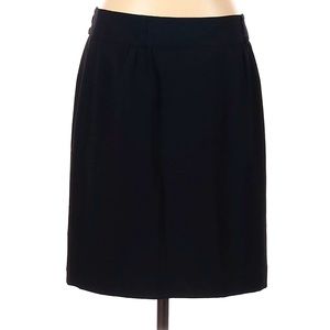 Ann Taylor Casual Skirt Mid Rise Waist Size 4 Black Office or Date Night